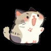 Стикер 6 Cute Cat Balls