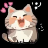 Стикер 8 Cute Cat Balls