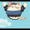 Стикер 12 Cute Cat Balls