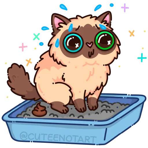 🐱 Стикер «cute cat (no text)» для Telegram