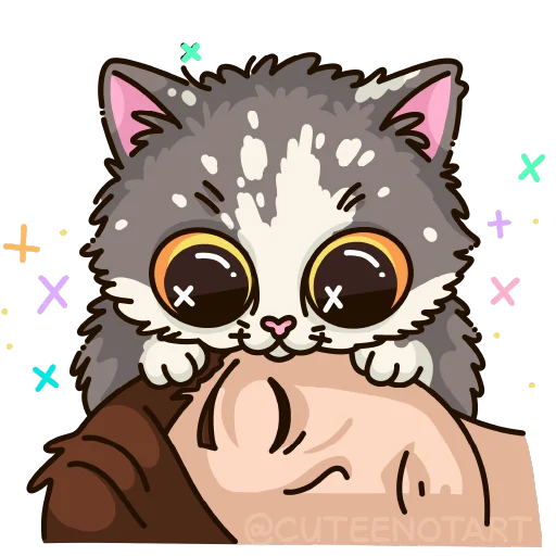 🐱 Стикер «cute cat (no text)» для Telegram