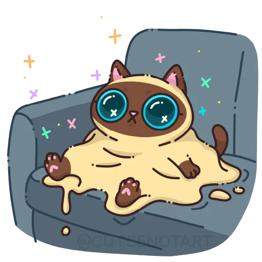 🐱 Стикер «cute cat (no text)» для Telegram