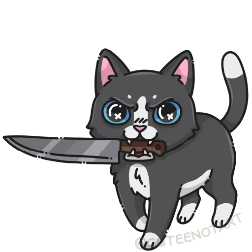 🐱 Стикер «cute cat (no text)» для Telegram