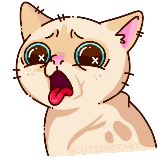 🐱 Стикер «cute cat (no text)» для Telegram