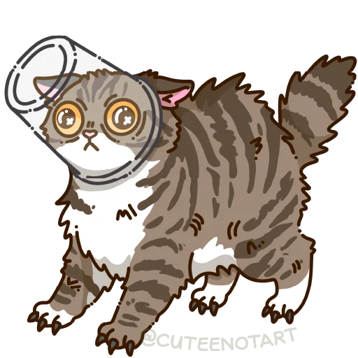 🐱 Стикер «cute cat (no text)» для Telegram