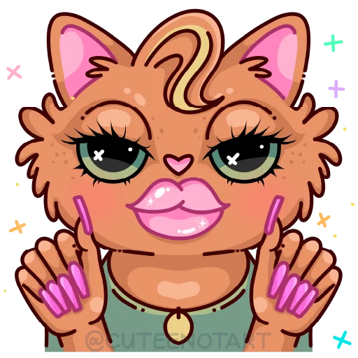 🐱 Стикер «cute cat (no text)» для Telegram