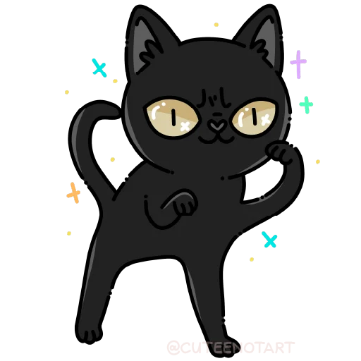 🐱 Стикер «cute cat (no text)» для Telegram