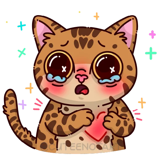 🐱 Стикер «cute cat (no text)» для Telegram