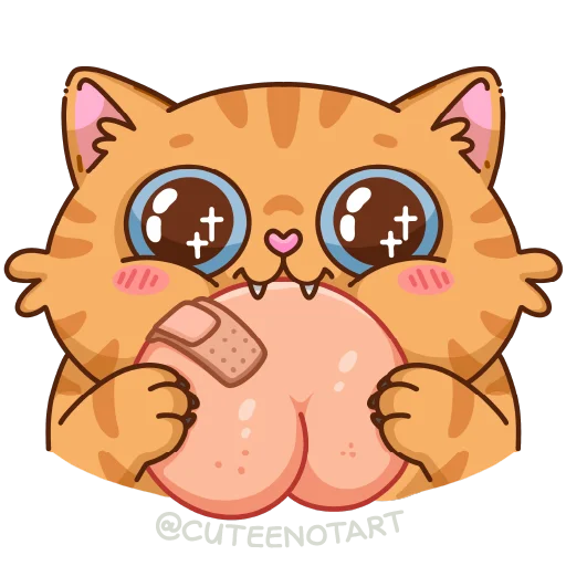 🐱 Стикер «cute cat (no text)» для Telegram