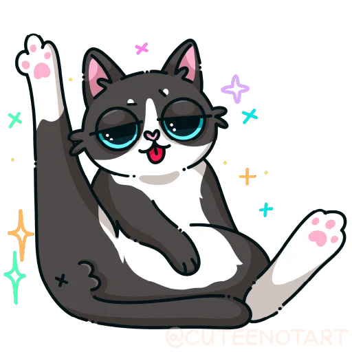 🐱 Стикер «cute cat (no text)» для Telegram
