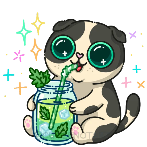 🐱 Стикер «cute cat (no text)» для Telegram