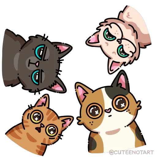 🐱 Стикер «cute cat (no text)» для Telegram