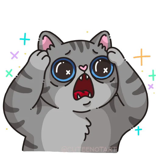 🐱 Стикер «cute cat (no text)» для Telegram