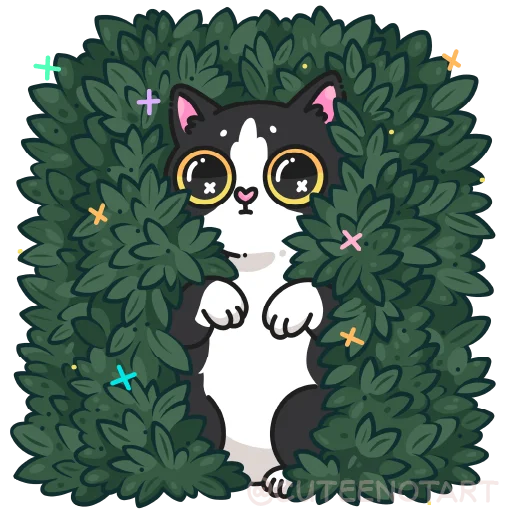 🐱 Стикер «cute cat (no text)» для Telegram