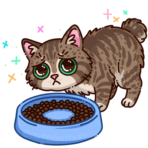 🐱 Стикер «cute cat (no text)» для Telegram