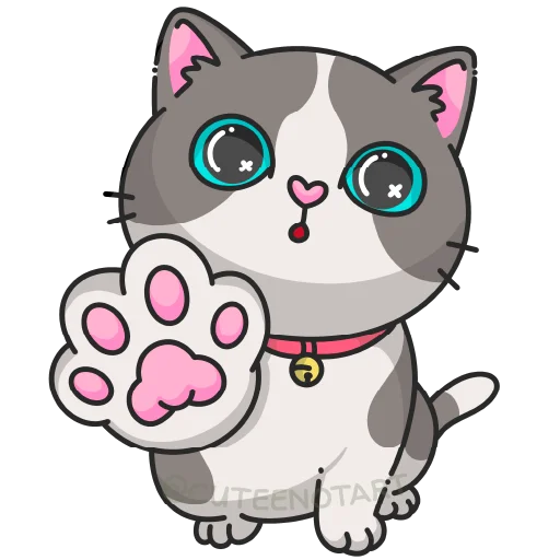 🐱 Стикер «cute cat (no text)» для Telegram