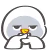 Стикер 54 🐤 Cute chick - гусь и цыплёнок
