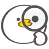 Стикер 56 🐤 Cute chick - гусь и цыплёнок