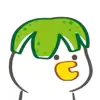 Стикер 35 🐤 Cute chick - гусь и цыплёнок