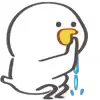 Стикер 39 🐤 Cute chick - гусь и цыплёнок