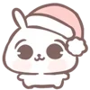 Стикер 20 💕 Christmas bunny