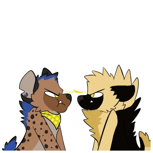 Стикерпак Cute Hyena для Telegram