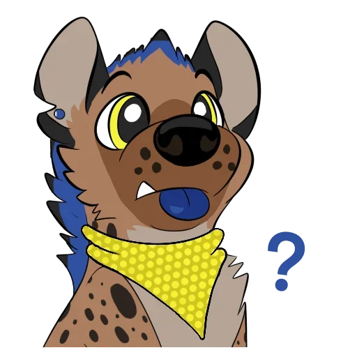 😚 Стикер «Cute Hyena» для Telegram