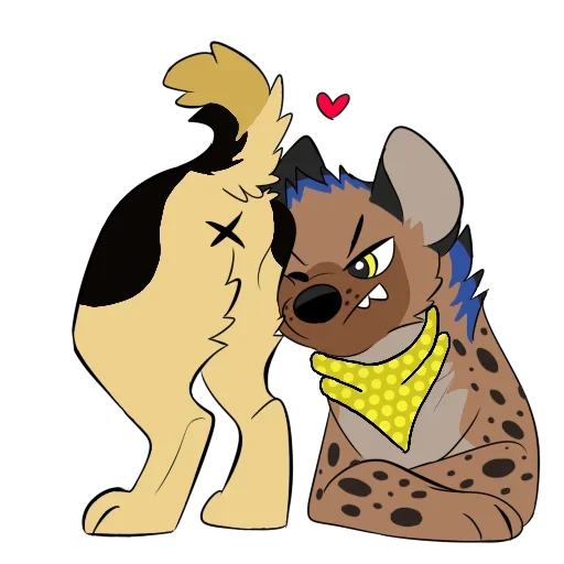 🤪 Стикер «Cute Hyena» для Telegram