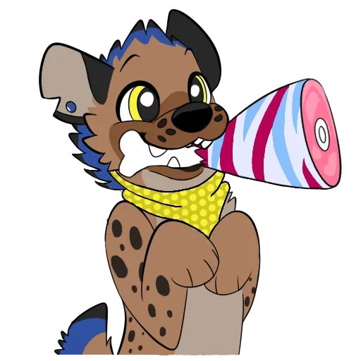 😍 Стикер «Cute Hyena» для Telegram