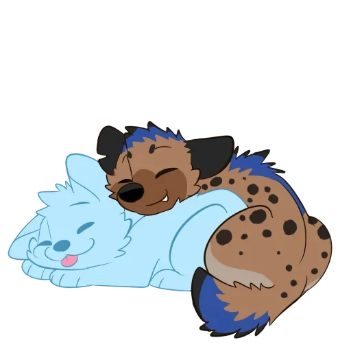 😜 Стикер «Cute Hyena» для Telegram