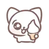 Стикер 11 Китик  ૮ა