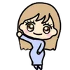 Стикер 22 Cute Lady