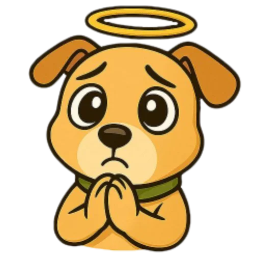 😇 Стикер «Cute Milka» для Telegram