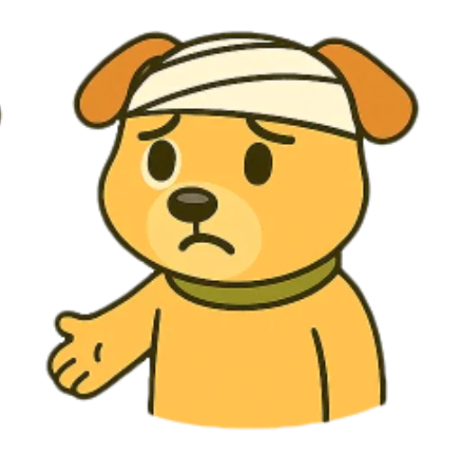 🤕 Стикер «Cute Milka» для Telegram