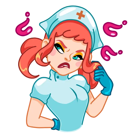 Стикер 13 Cute Nurse