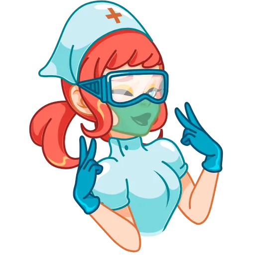 Стикер 11 Cute Nurse