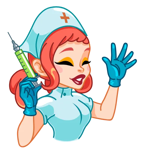 Стикер 5 Cute Nurse