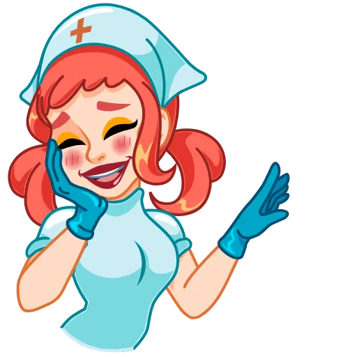 Стикер 14 Cute Nurse