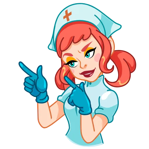 Стикер 12 Cute Nurse