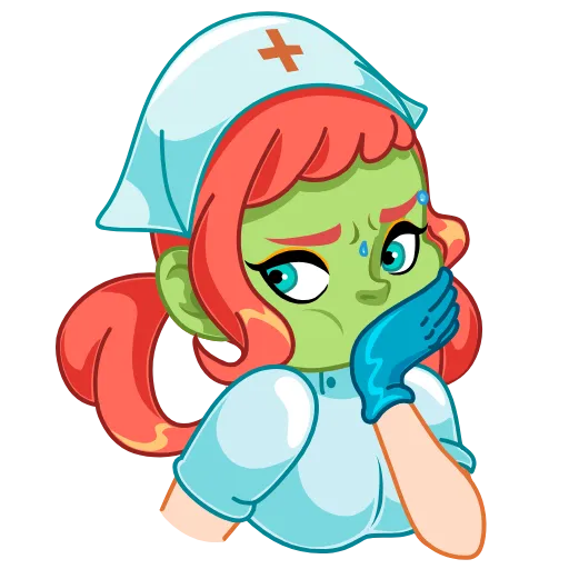 Стикер 7 Cute Nurse
