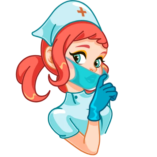 Стикер 9 Cute Nurse