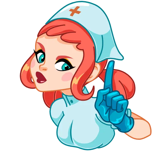 Стикер 10 Cute Nurse