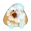 Стикер 17 🥰 Набор эмоджи с милым Пу из игры «Pou»