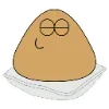 Стикер 12 🥰 Набор эмоджи с милым Пу из игры «Pou»