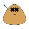 Стикер 19 🥰 Набор эмоджи с милым Пу из игры «Pou»