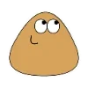 Стикер 4 🥰 Набор эмоджи с милым Пу из игры «Pou»