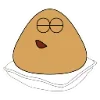Стикер 14 🥰 Набор эмоджи с милым Пу из игры «Pou»
