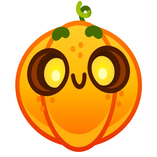 Стикер 32 Cute Pumpkin Emoji