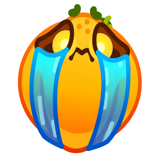 Стикер 17 Cute Pumpkin Emoji