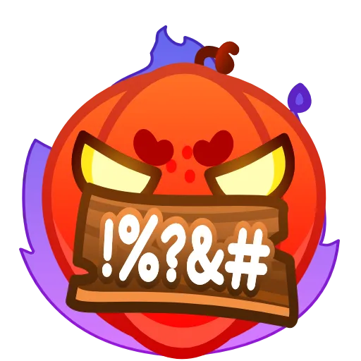 Стикер 18 Cute Pumpkin Emoji